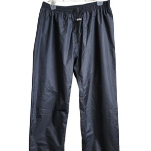 Womens Black Waterproof Mesh Lined Adjustable Pants Size Small